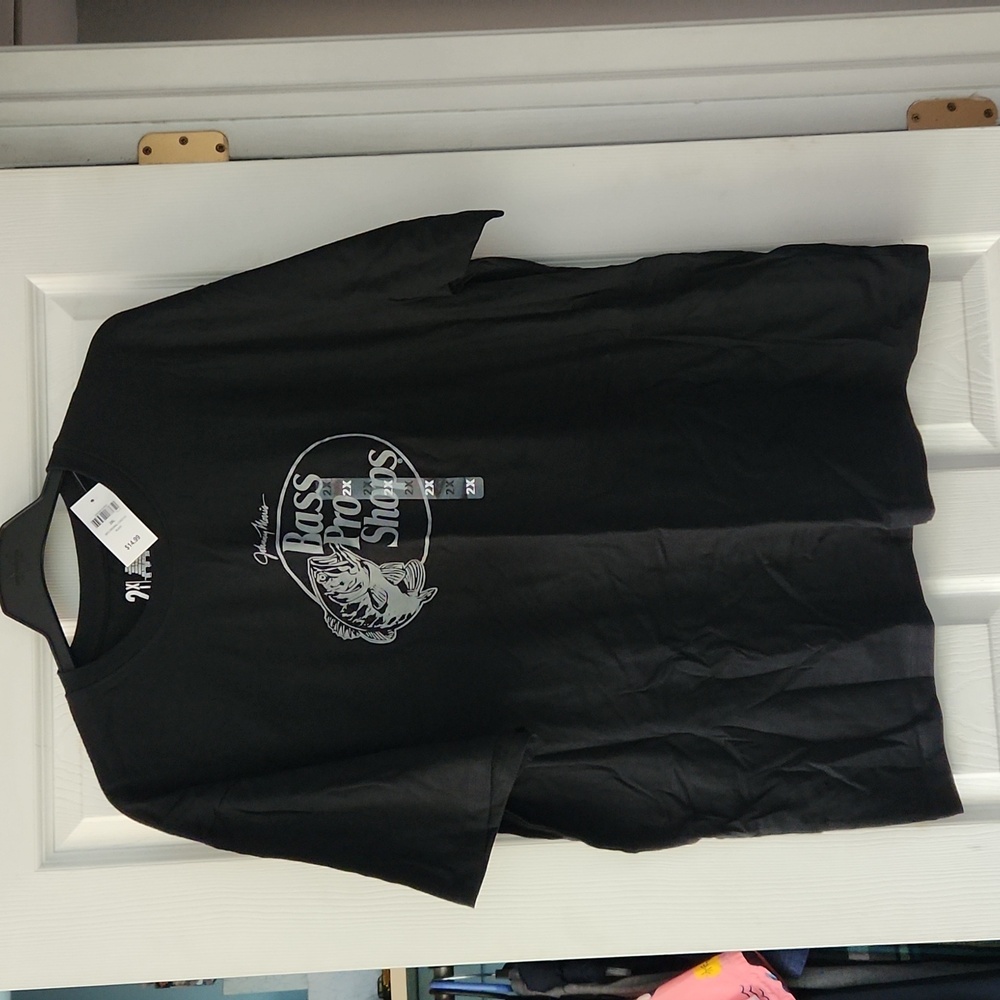 Mens black bass pro t-shirt